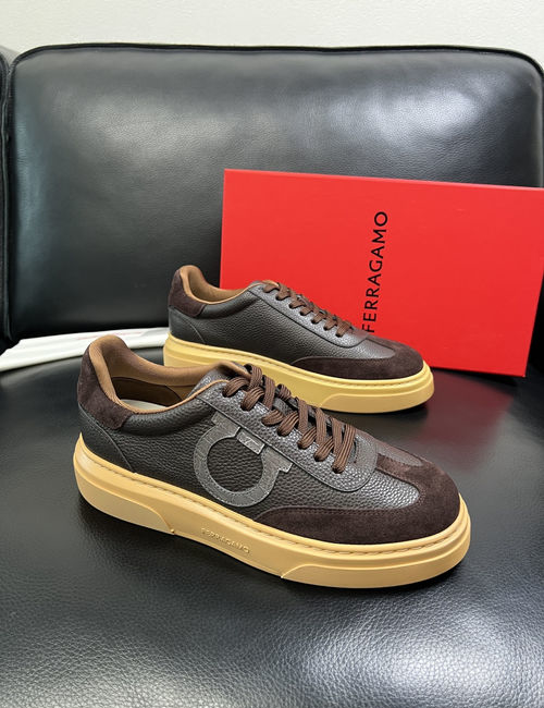 Ferragamo Premium Leather Casual Shoes