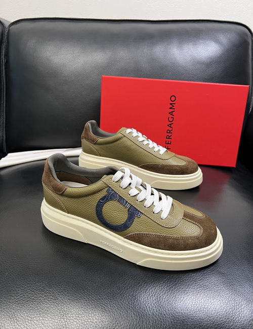 Ferragamo Premium Leather Casual Shoes