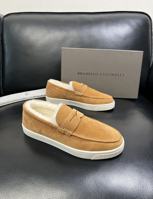 Brunello Cucinelli BC Premium Cowhide Leather Casual Shoes