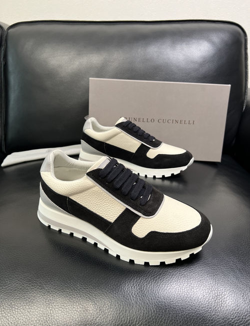 Brunello Cucinelli BC Premium Leather Casual Shoes Comfortable Sole