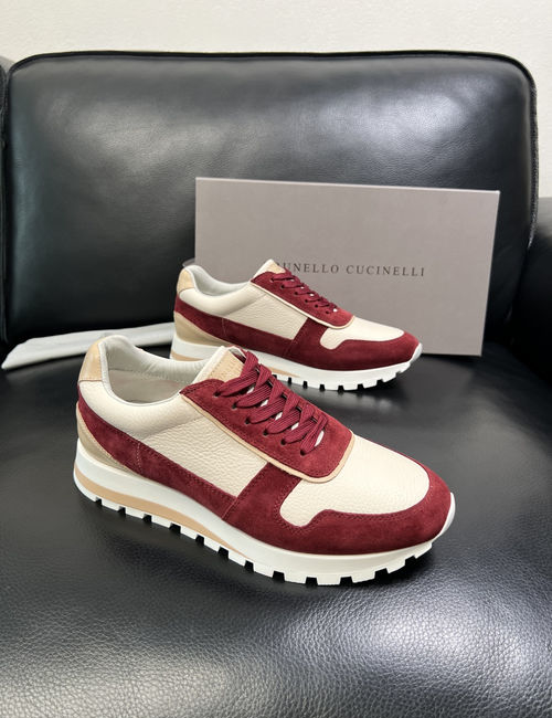 Brunello Cucinelli BC Premium Leather Casual Shoes Comfortable Sole