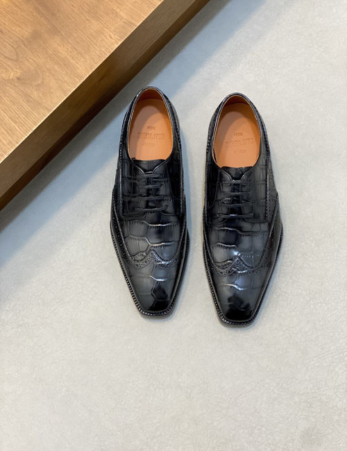 Berluti Leather Dress Shoes With Genuine Sole