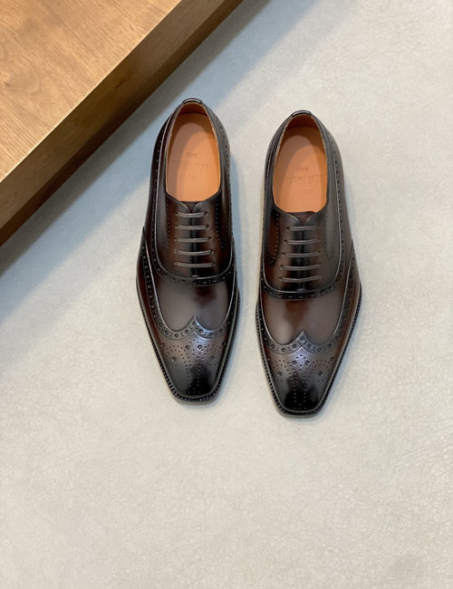 Berluti Leather Dress Shoes With Genuine Sole