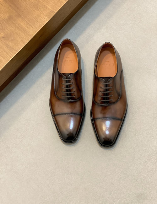 Berluti Leather Dress Shoes With Genuine Sole