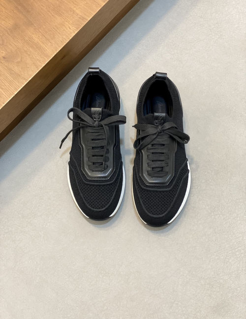 Brionia Knit Sneakers Cashmere Wool EVA Sole Leather Trim