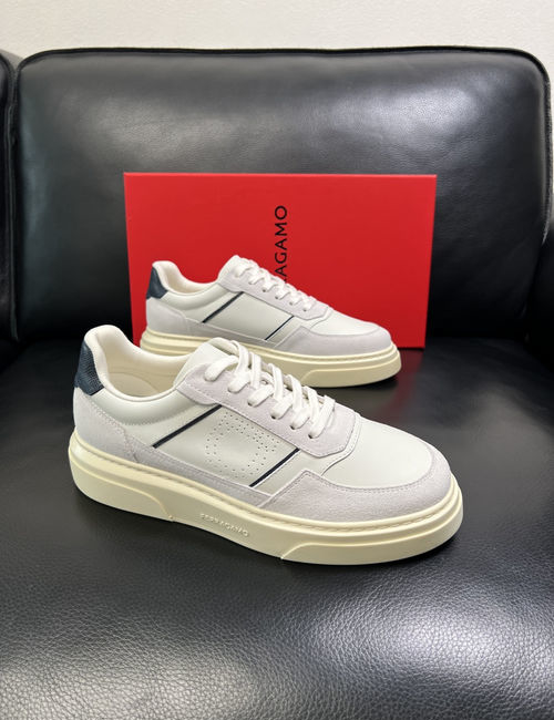 Ferragamo Premium Leather Casual Shoes