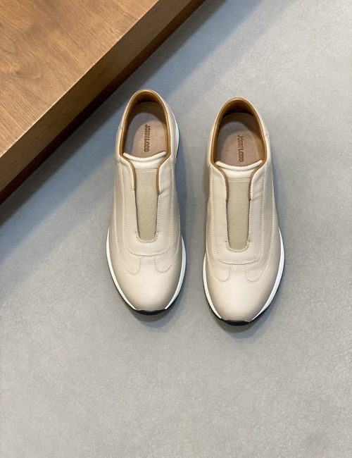 John Lobb Genuine Leather Loafers With Non-slip Sole