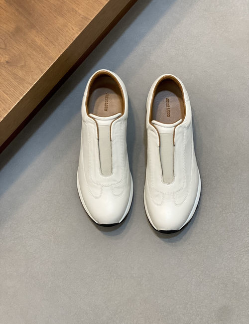 John Lobb Genuine Leather Loafers With Non-slip Sole