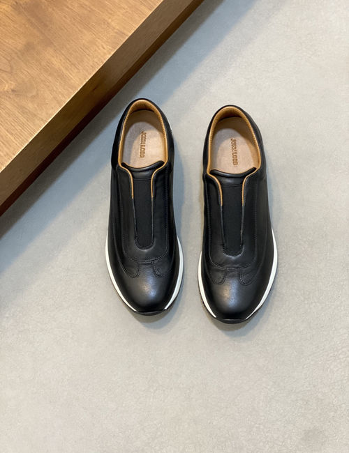 John Lobb Genuine Leather Loafers With Non-slip Sole