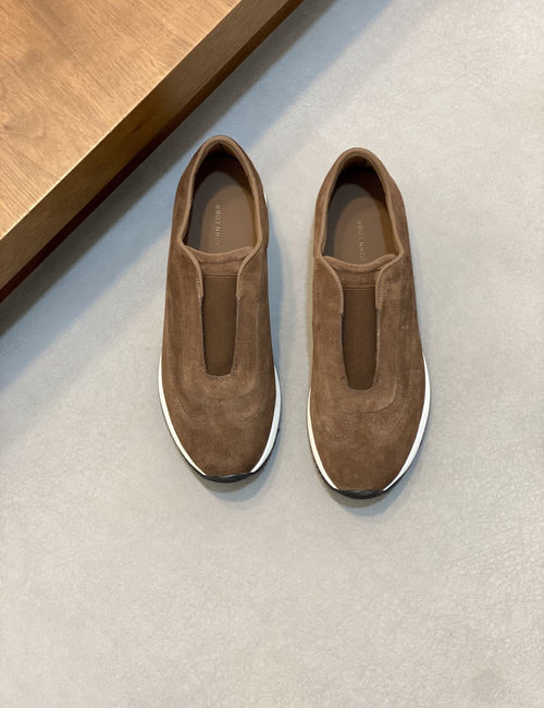 John Lobb Genuine Leather Loafers With Non-slip Sole