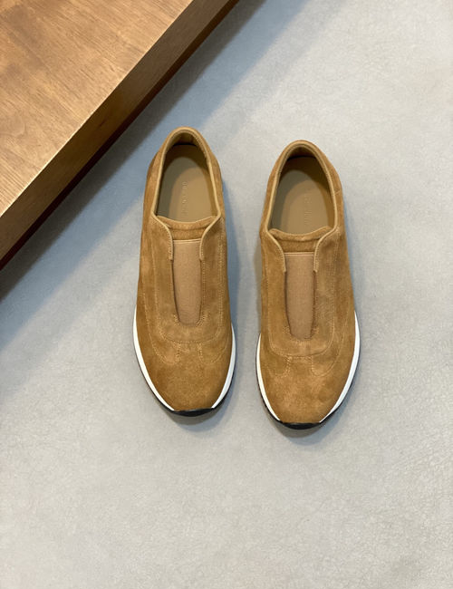 John Lobb Genuine Leather Loafers With Non-slip Sole