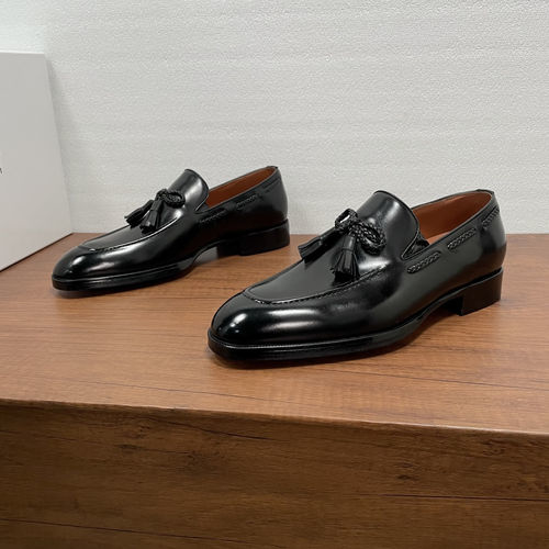 Berluti Black Tassel Loafer Business Casual Shoes