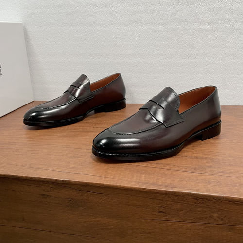 Berluti Classic Penny Loafers Brown Leather Sole