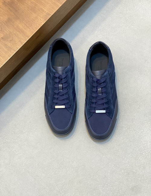 Zegna Triple Stitch Low-top Casual Sneakers
