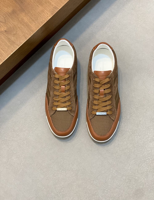 Zegna Triple Stitch Low-top Casual Sneakers