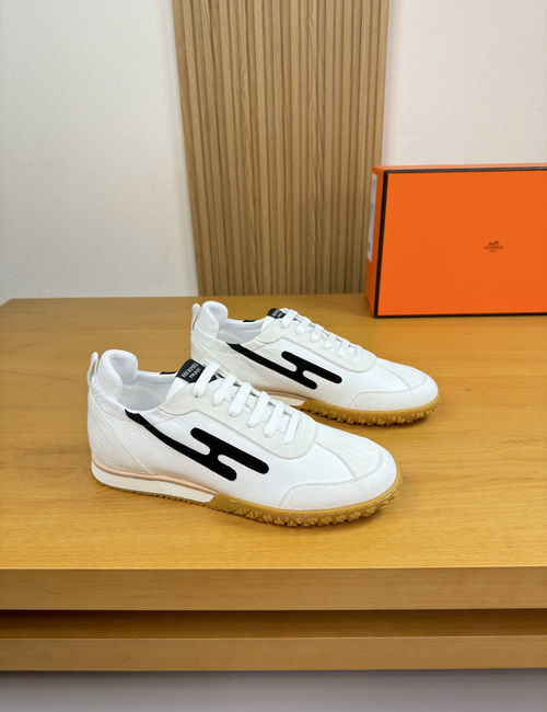 Hermes Casual Sneakers With Nappa Suede Leather