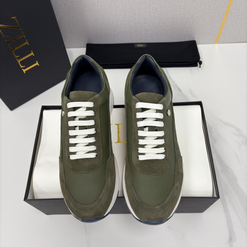 Zilli Premium Leather Casual Sneakers