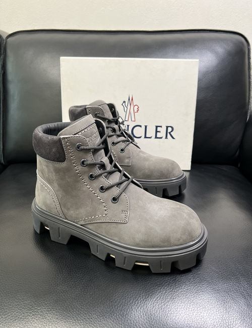 Moncler Cowhide Leather High-top Casual Boots