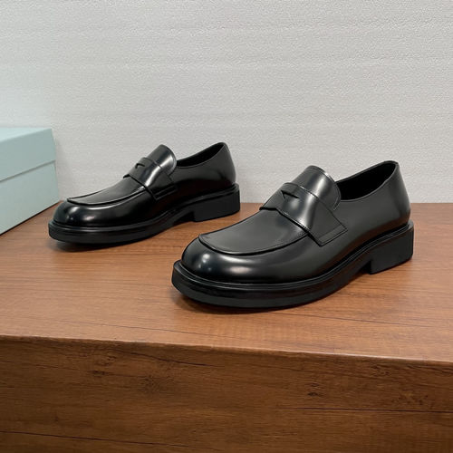 Prada Patent Leather Penny Loafers