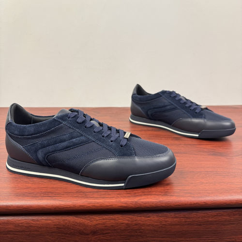 Zegna Smooth Leather Low-Top Training Shoes