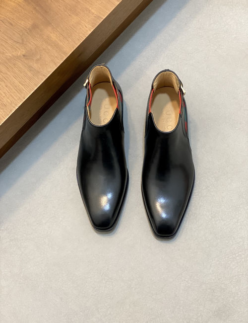 Gucci Mocassin Loafers Grained Leather Sole