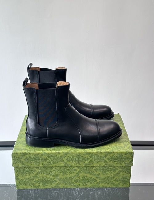 Gucci Formal Casual Boots Leather Sole