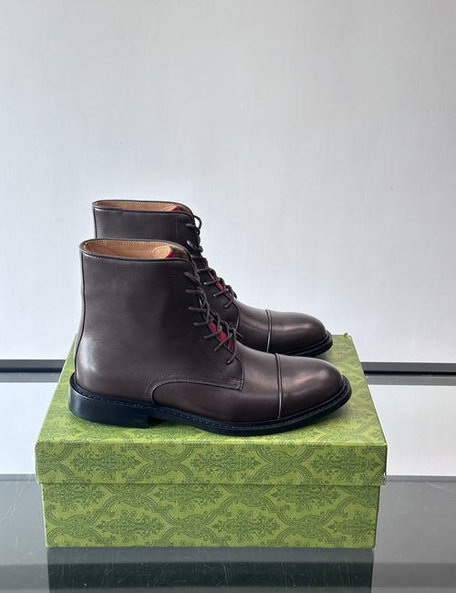 Gucci Formal Casual Boots Leather Sole
