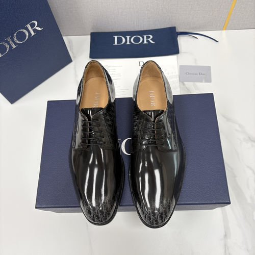 Christian Dior CD Top Grain Leather Oxford Dress Shoes