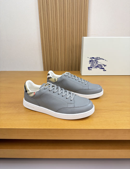 Burberry Premium Litchi Leather Casual Sneakers