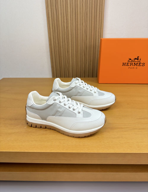 Hermes Premium Casual Leather Sneakers