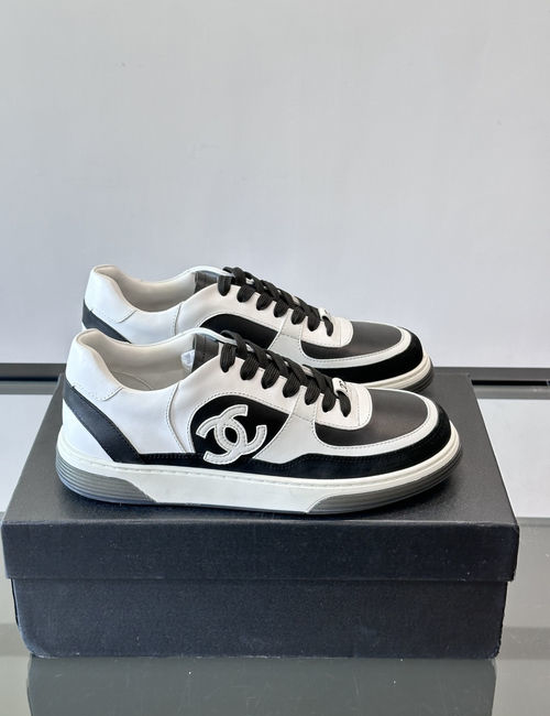 Chanel Two-tone Suede Canvas Casual Trainers