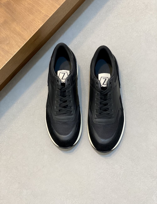 Zegna Triple Stitch Monte Breathable Casual Sneakers