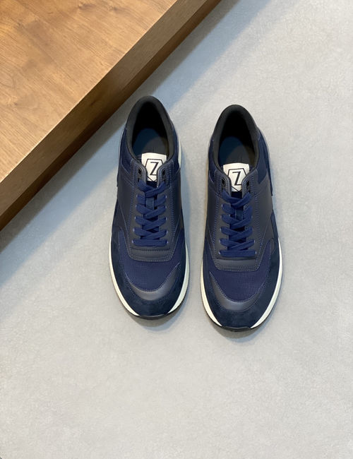 Zegna Triple Stitch Monte Breathable Casual Sneakers