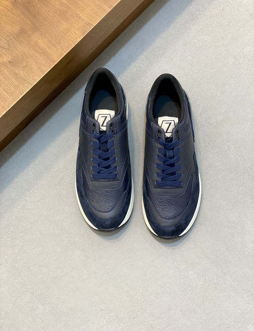 Zegna Triple Stitch Monte Breathable Casual Sneakers