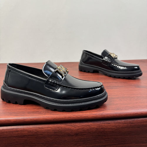 Christian Dior CD H600 Series Leather Loafers With Rubber Sole