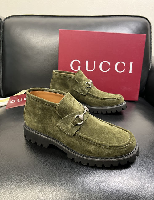 Ferragamo Premium Leather High-top Ankle Boots