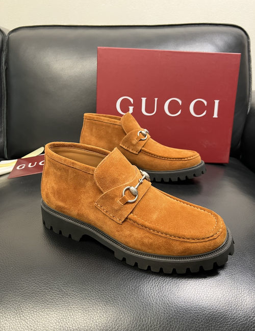 Ferragamo Premium Leather High-top Ankle Boots