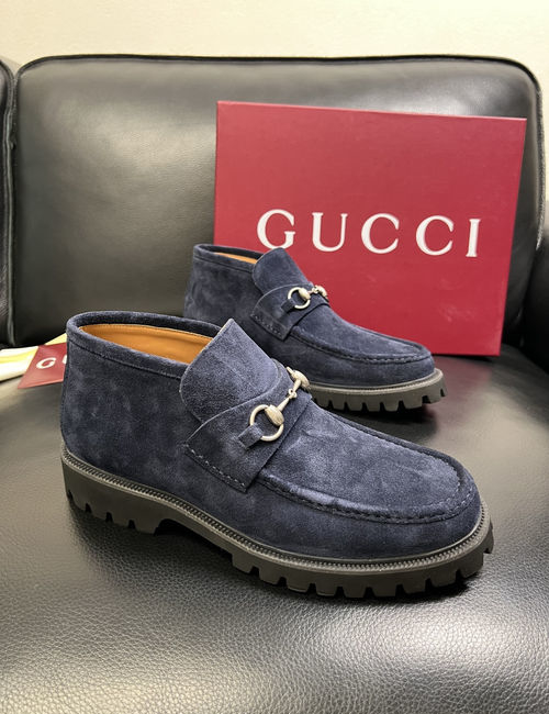 Ferragamo Premium Leather High-top Ankle Boots