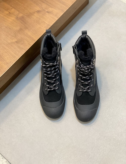 Bally Lace-up Zip Casual Wool Hiking Boots