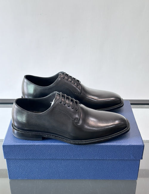 Christian Dior CD Patent Leather Derby Shoes For Formal Wear