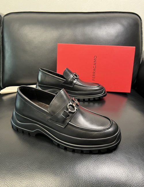 Ferragamo Premium Leather Comfortable Casual Shoes