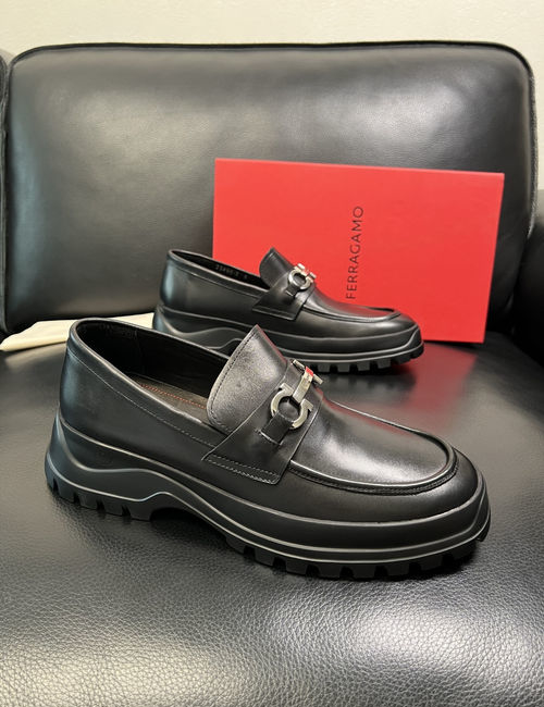 Ferragamo Premium Leather Comfortable Casual Shoes