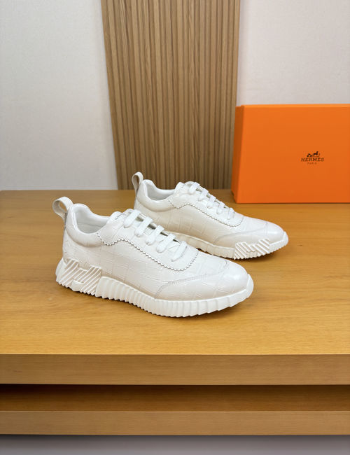Hermes Premium Casual Sneakers Knit Upper