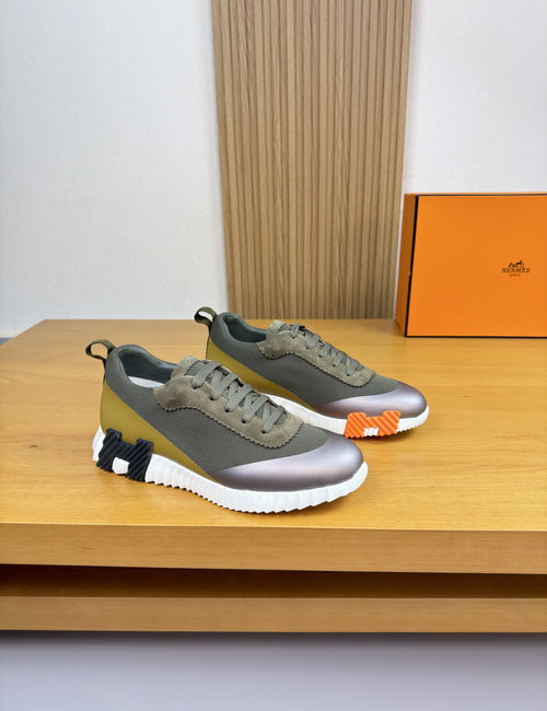 Hermes Premium Suede Fabric Casual Shoes