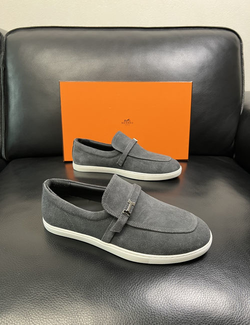 Hermes Premium Leather Casual Shoes Comfortable Sole