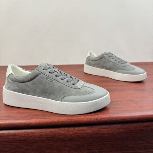Hugo Boss Basketball Leather Low-top Sneakers