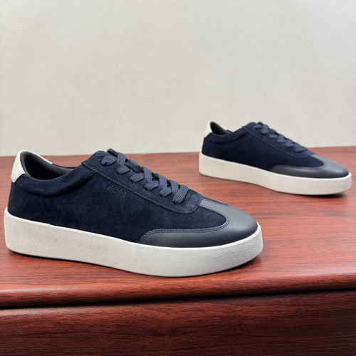 Hugo Boss Basketball Leather Low-top Sneakers