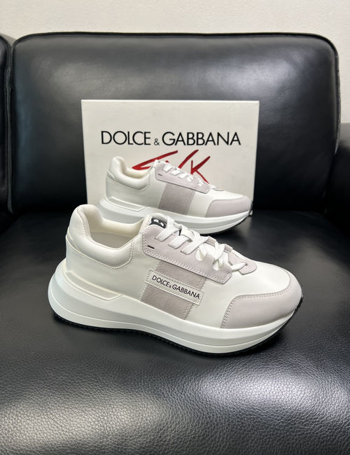 Dolce & Gabbana DG Calfskin Sneakers Dyed Cowhide Insole Original Outsole