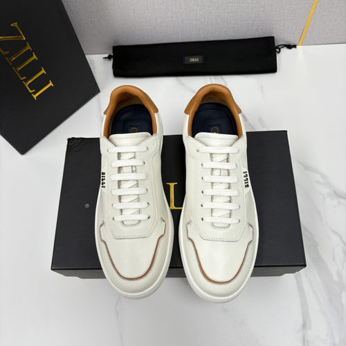 Zilli Color Block Leather Casual Shoes