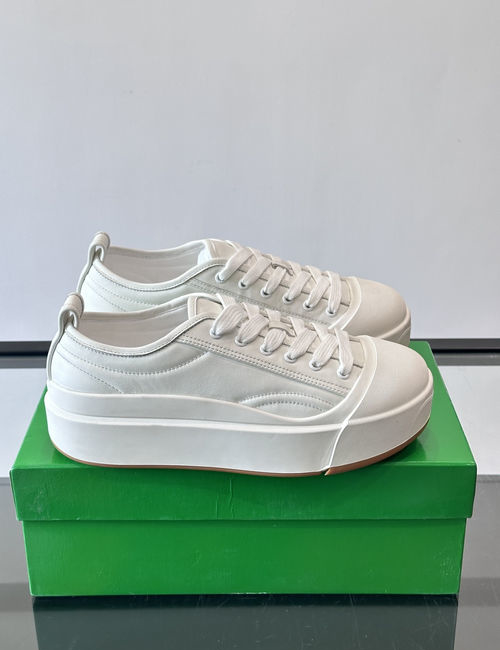 Bottega Veneta BV Vulcan Chunky Canvas Leather Sneakers